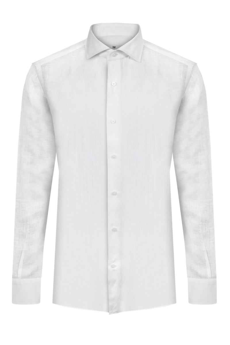 Camicia in lino collo francese MATT T.626 S26CM3513