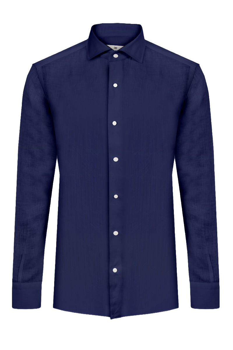 Camicia in lino collo francese MATT T.626 S26CM3513
