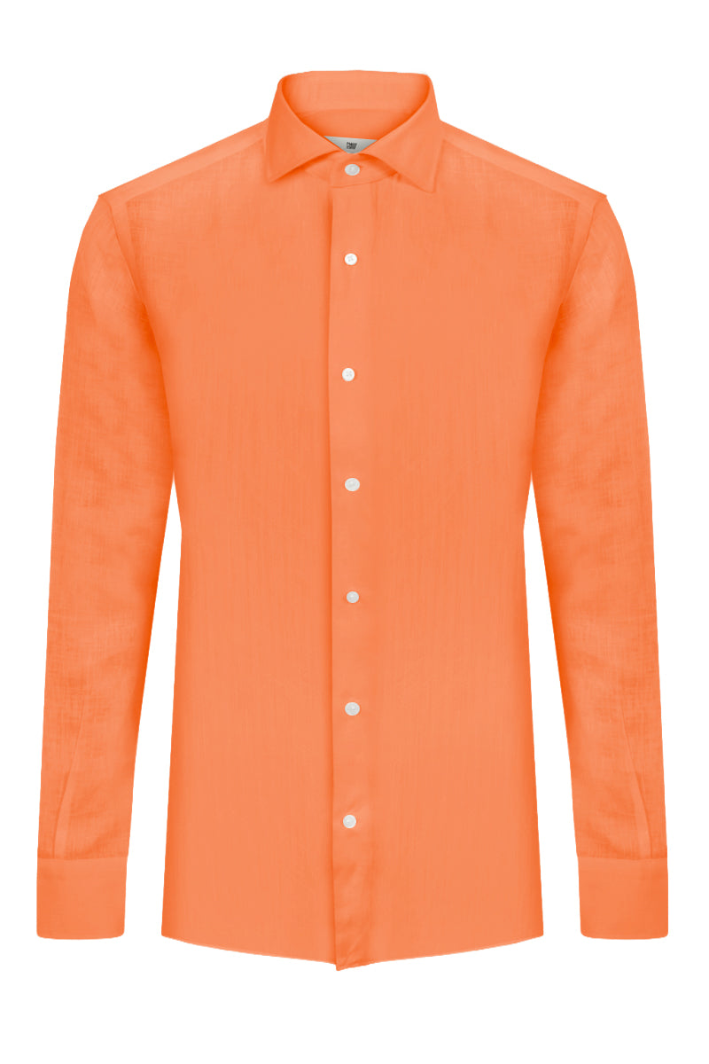 Camicia in lino collo francese MATT T.626 S26CM3513