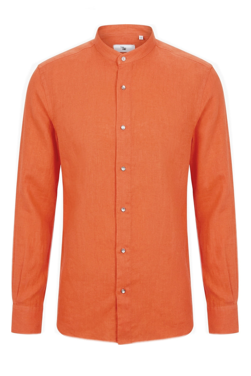 Camicia in lino collo coreana SEUL T.626 S26CM3516