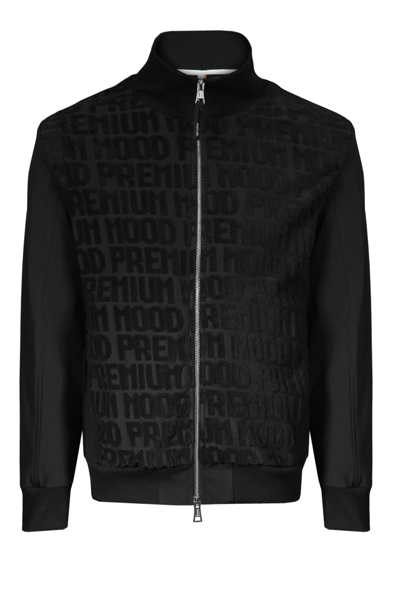 Felpa full zip BRANDING OPEN T.773 S26SW748 in spugna leggera