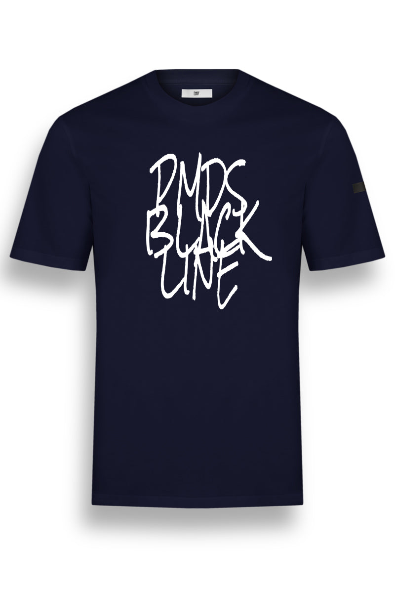 T-shirt Girocollo Mezza Manica  BLACK LINE S26TS312 in cotone